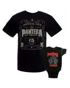 Duo-rocksæt | Pantera Far T-shirt & Pantera-babybody